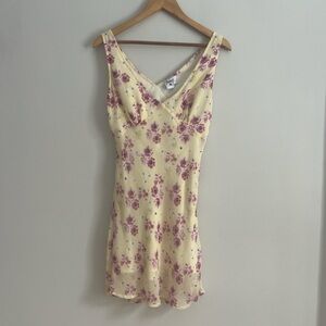 Princess Polly Yellow Floral Mini Dress